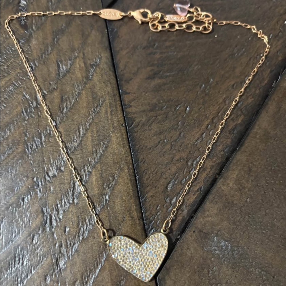 Sabika Frosted Heart Necklace